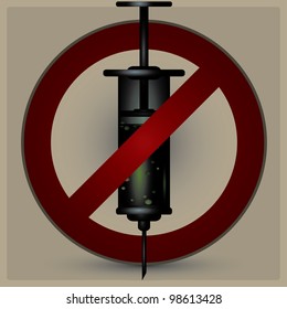 stop bad medicine vector illustration