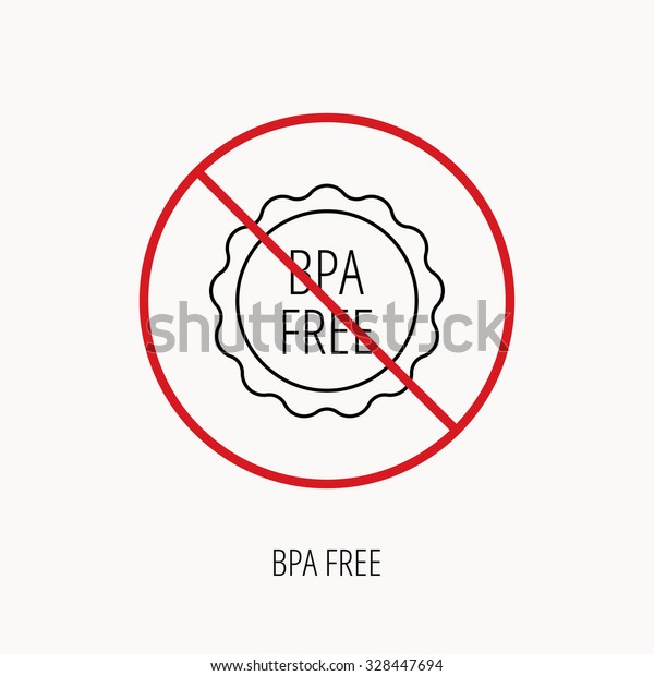 Stop Ban Sign Bpa Free Icon Stock Vector Royalty Free 328447694