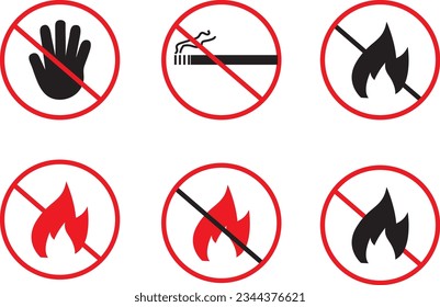 Stop black and red icon with white background. Vector illustration design.