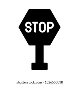stop   block   board  