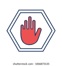 stop block sign