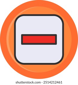 Stop Blue Mixed Vector Icon Design