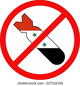 Stop Bombing Syria sight