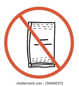 Stop book sign icon. Restrict reading symbol. Vector  illustration.