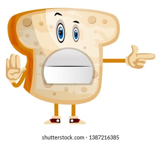 Stop Bread illustration vector on white background