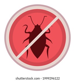 stop bug cyber security isolated icon