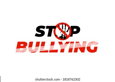 Stop Bullying Banner Poster Card Creative Stock Vector (royalty Free 