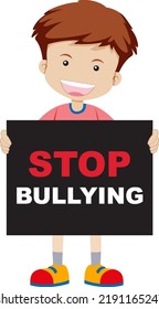 Stop bullying concept vector illustration