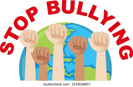 Stop Bullying Concept Vector Illustration Stock Vector (Royalty Free ...