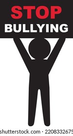 Stop bullying concept vector illustration