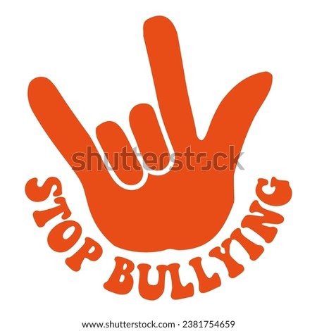 Stop Bullying hand design for Unity day