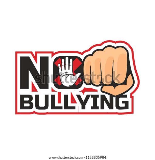 Stop Bullying No Bullying Logo Vector Stock Vector (Royalty Free ...