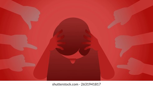 Stop bullying poster gradient monochrome
