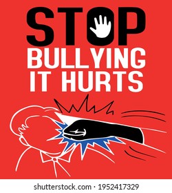 Stop Bullying Sign Stop Domestic Violence Stock Vector (Royalty Free ...