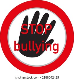 Stop Bullying Sign Isolated Illustration Stock Vector (Royalty Free ...