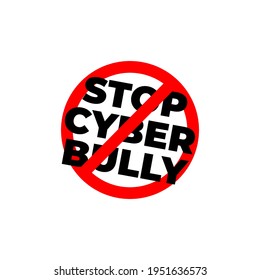 Stop Bullying Sign Social Media Bullying Stock Vector (Royalty Free ...