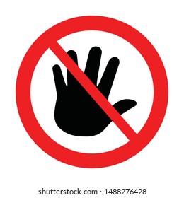 Stop Bullying Symbol Vector. Avoid Icon