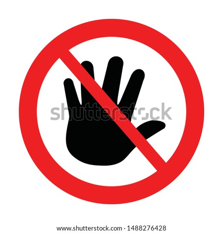 stop bullying symbol vector. avoid icon
