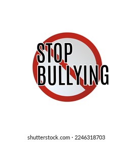 Stop Bullying Vector image. Social exploitation related image 