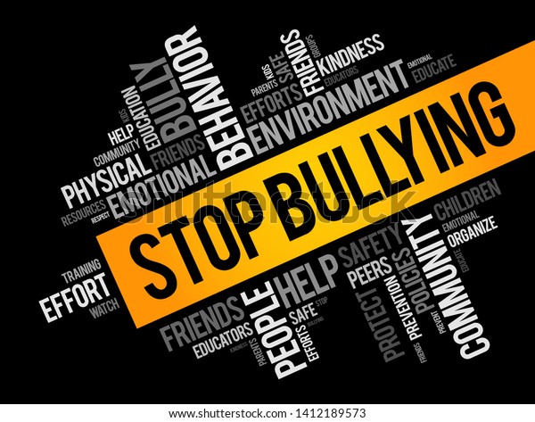 Stop Bullying Word Cloud Collage Social Stock Vector (Royalty Free ...