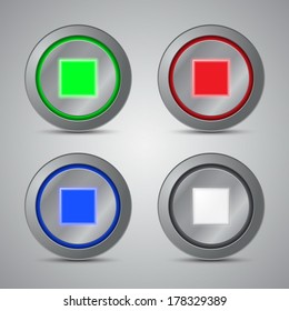 Stop button