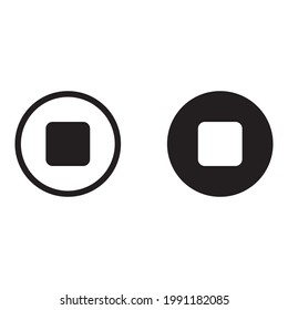 stop button icon for apps and web sites