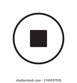 Stop Button Icon Design Inspiration Vector Stock Vector (Royalty Free ...