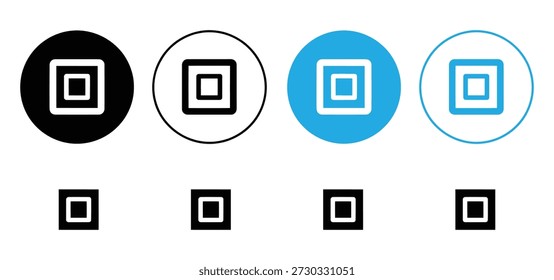 Stop Button Icon Set, Media Player and Audio Control Symbol Vector Collection,Stop sign and go sign vector illustrations. Stop and go vector icon