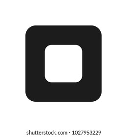 stop button vector icon