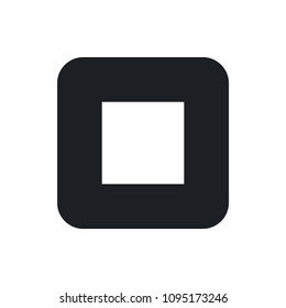 stop button vector icon