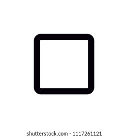 Stop button vector icon