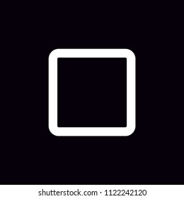 Stop button vector icon