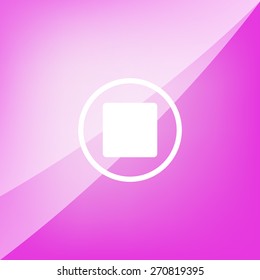 stop button vector icon