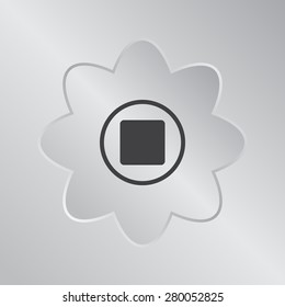 stop button vector icon