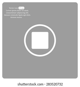 stop button vector icon