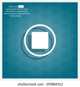 stop button vector icon