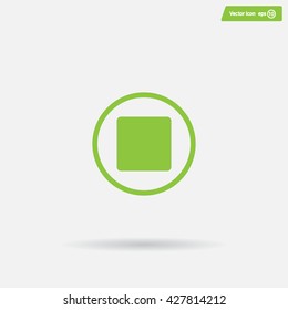 stop button vector icon