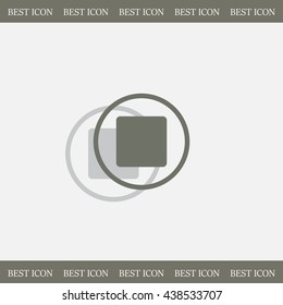 stop button vector icon