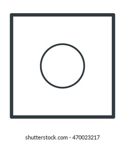 Stop Button Vector Icon