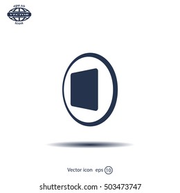 stop button vector icon