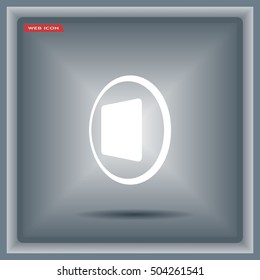 stop button vector icon