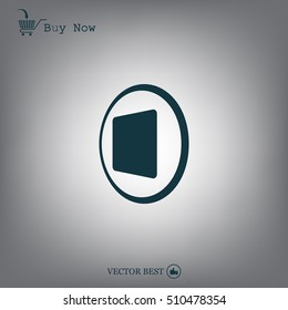 stop button vector icon