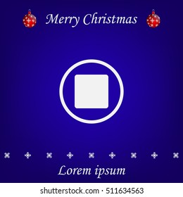 stop button vector icon