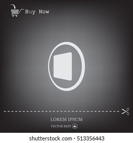 stop button vector icon