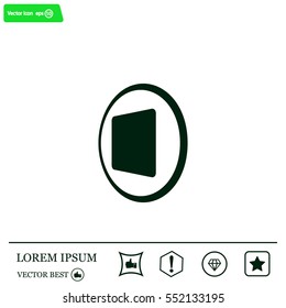 stop button vector icon