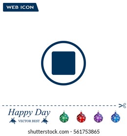 stop button vector icon