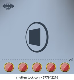 stop button vector icon