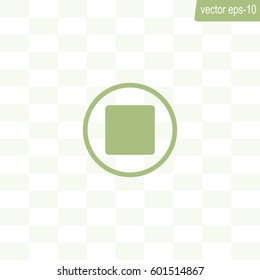 stop button vector icon