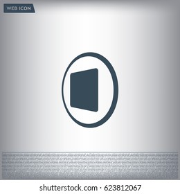 stop button vector icon