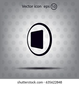 stop button vector icon